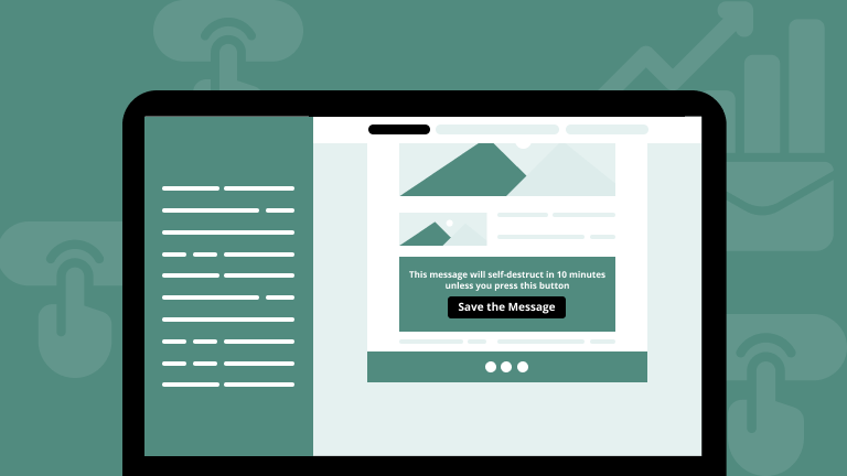 Email tip: Illustration of a compelling call-to-action button, emphasizing the importance of clear and visible CTAs to engage readers and drive clicks.