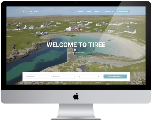 Website Design Tiree Scarinish Hotel