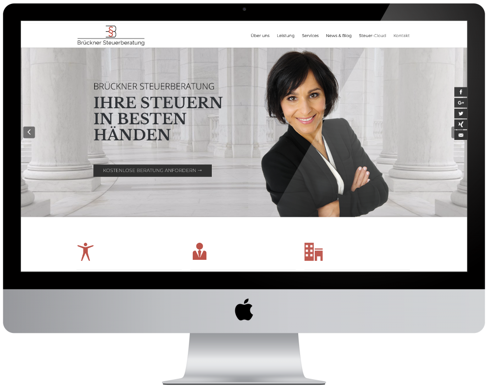 Wordpress Web Development Brueckner Steuerberatung