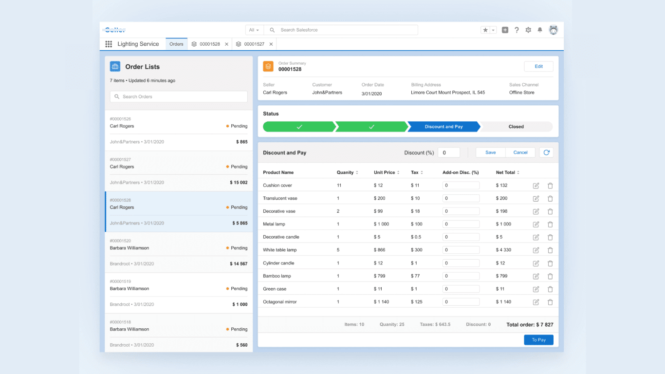 CRM Interface