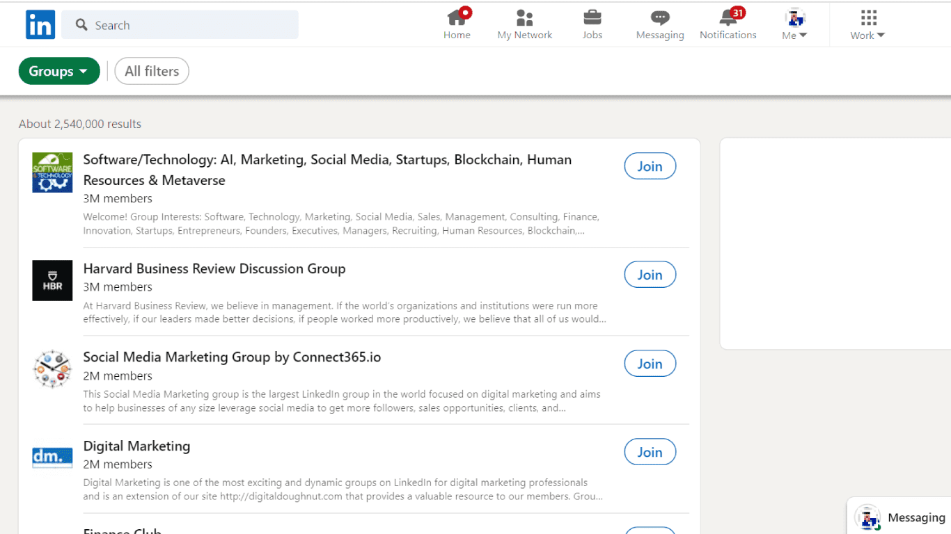 LinkedIn Groups and Discussions