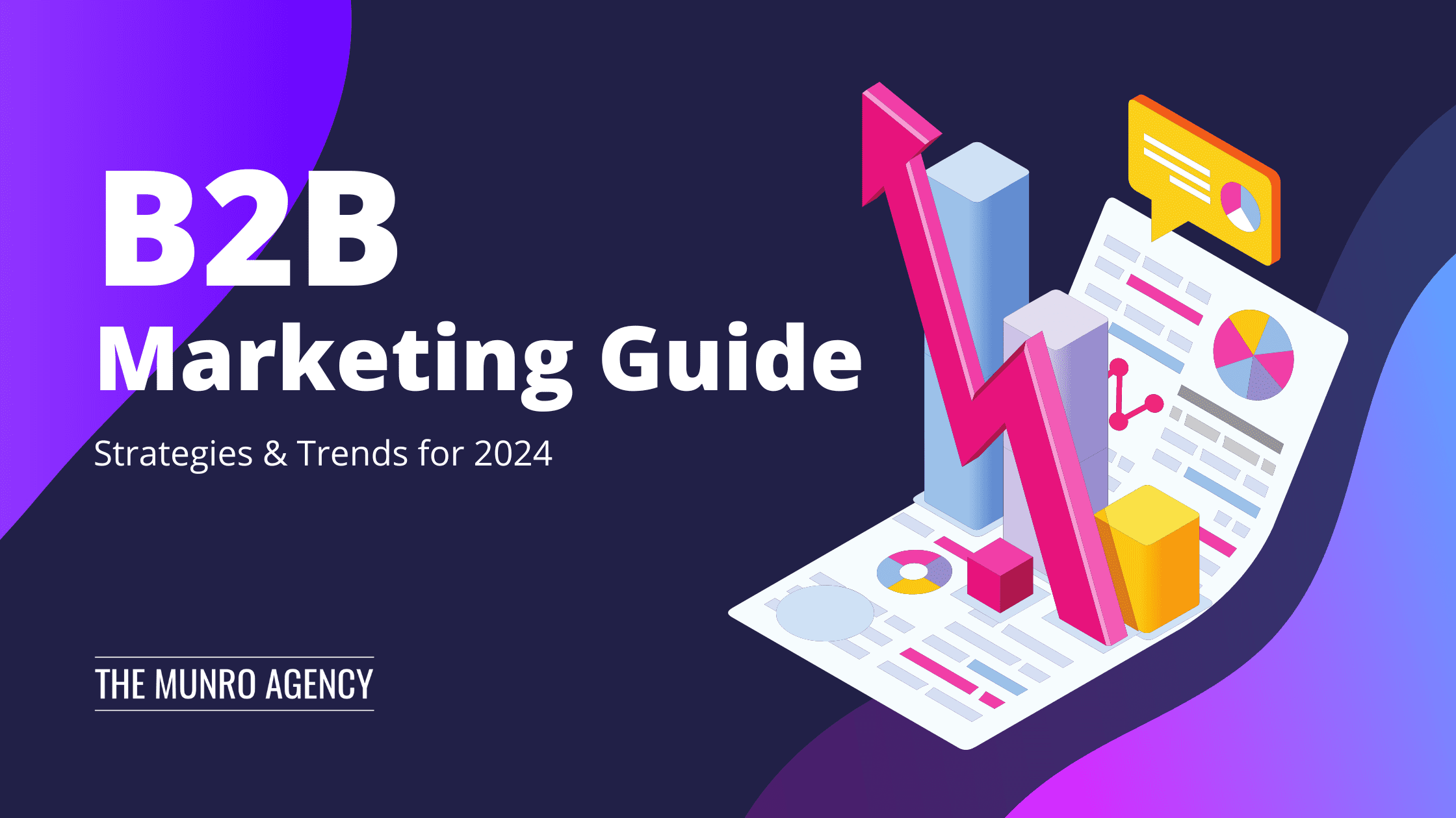 Explore the future of commerce with the b2b marketing guide: unveiling strategies and trends for 2024 by the munro agency.