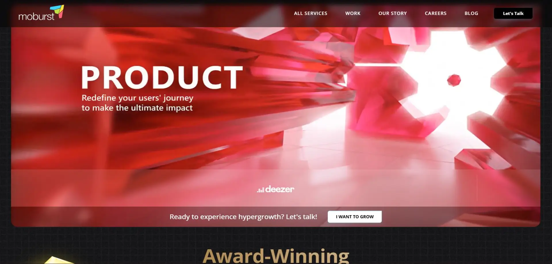 Moburst Moburst homepage