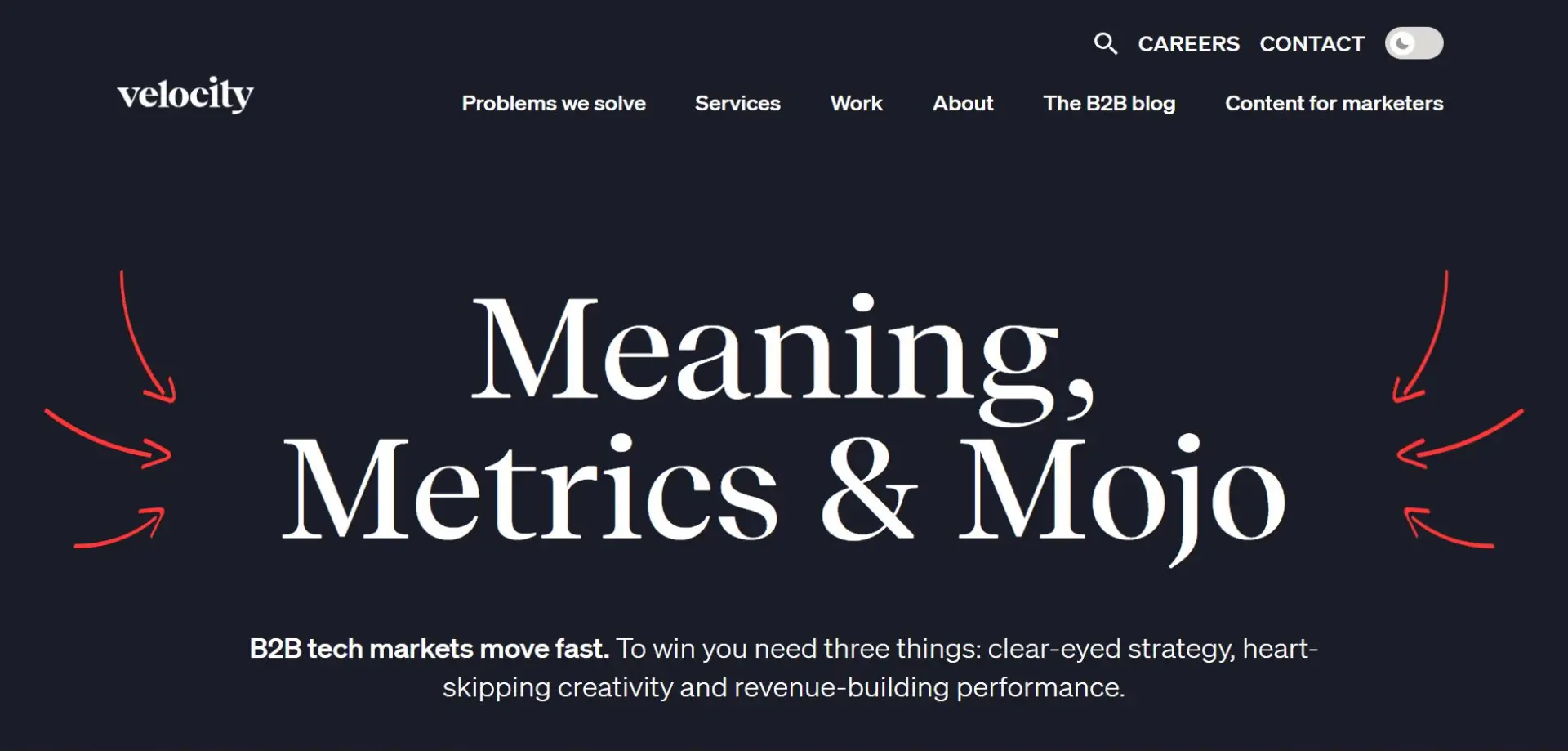 Velocity Partners homepage