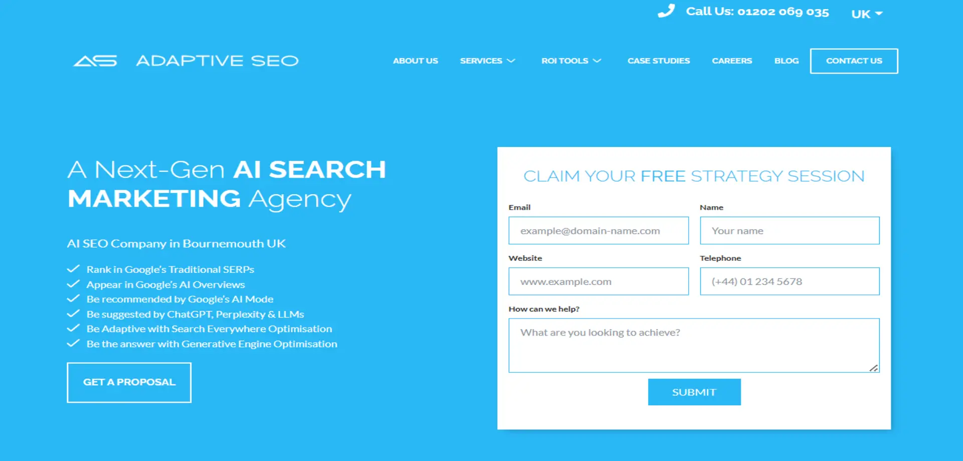 AdaptiveSEO Adaptive SEO homepage