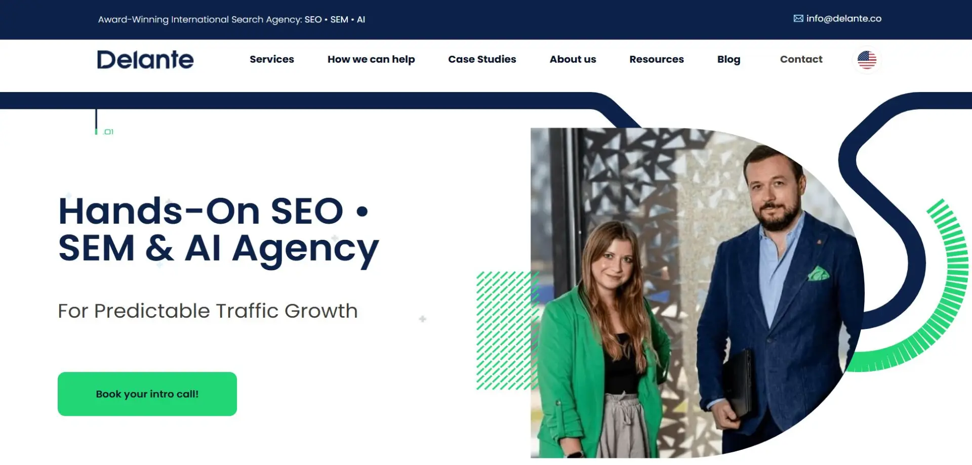 Delante Delante homepage