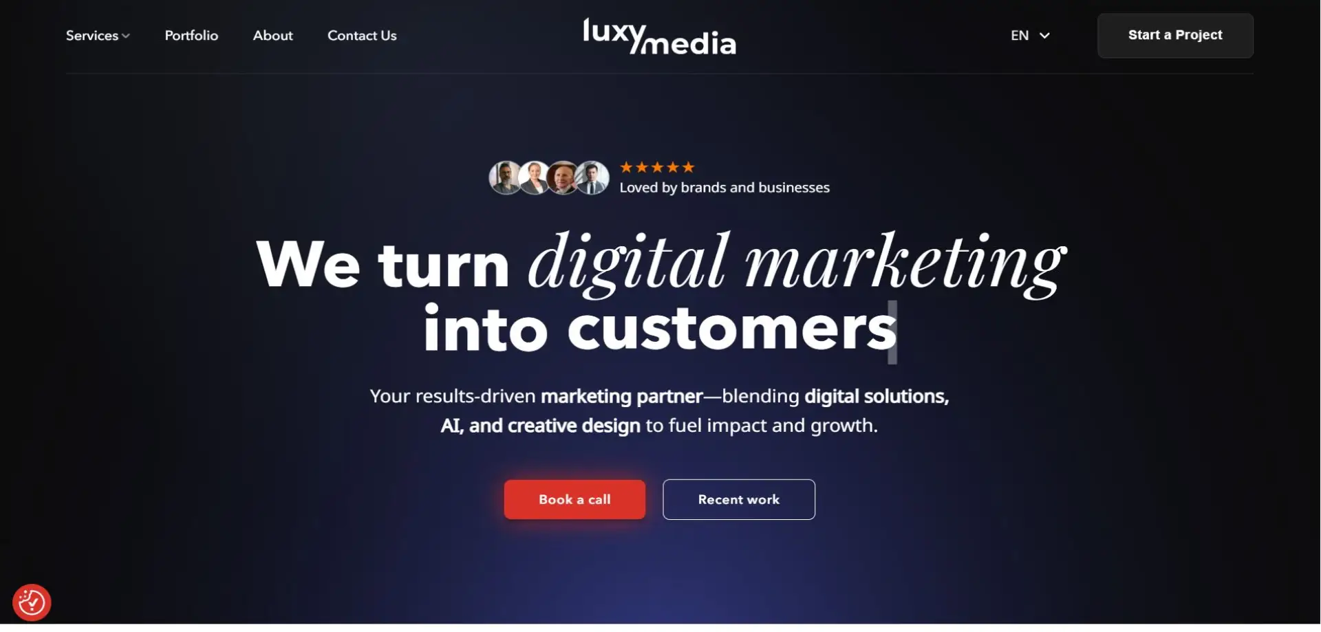 LuxyMedia Luxy Media homepage