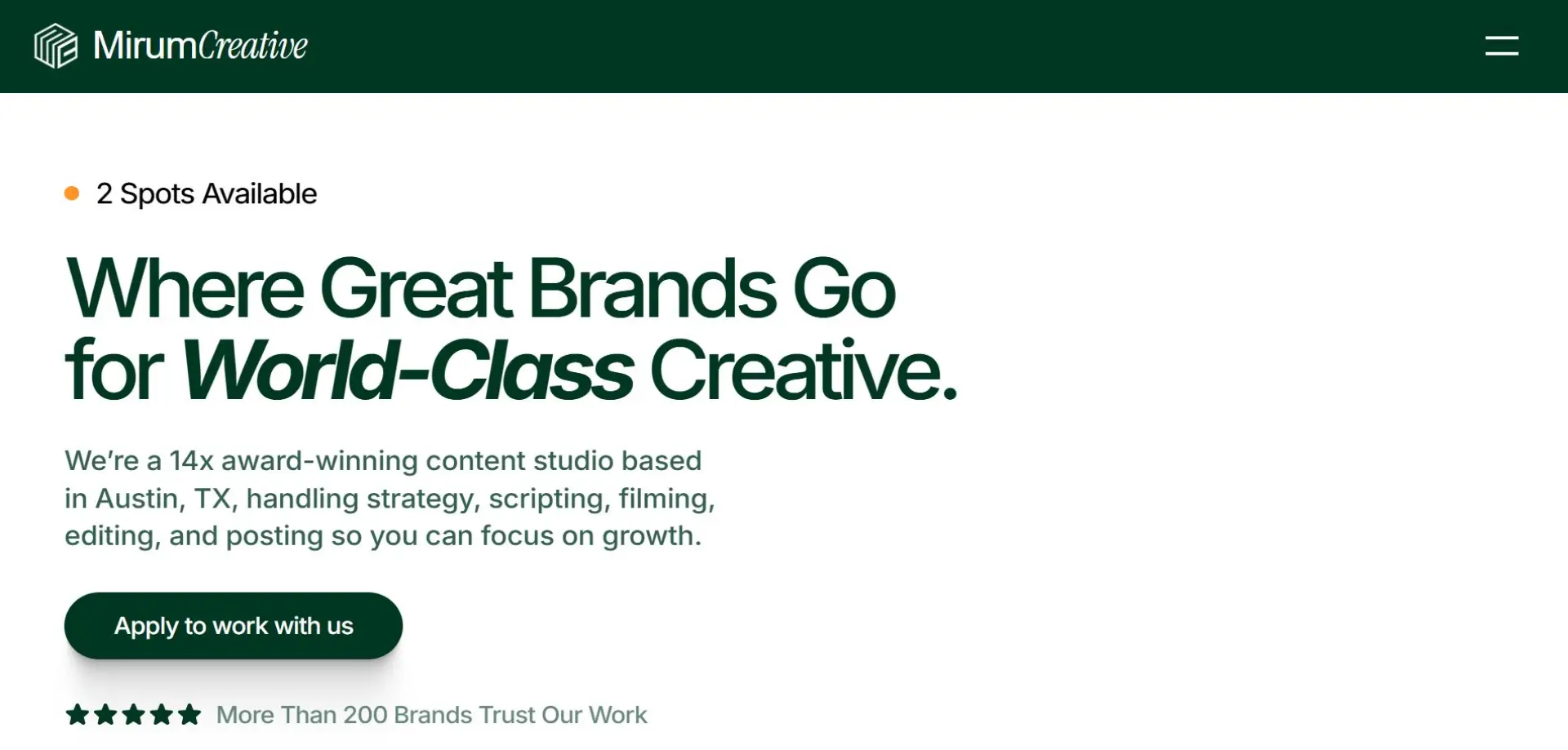 MirumCreative Mirum Creative homepage