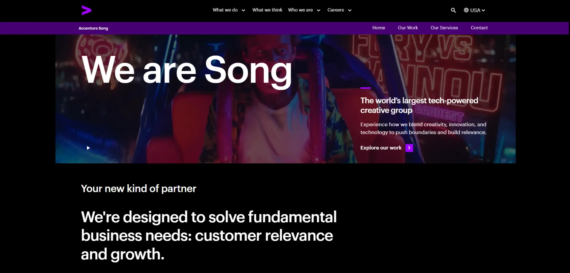 Accenture Song Accenture Song homepage