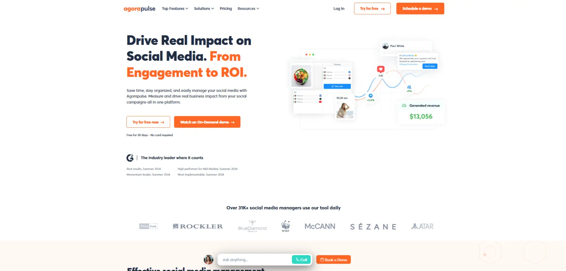 Agorapulse Agorapulse homepage