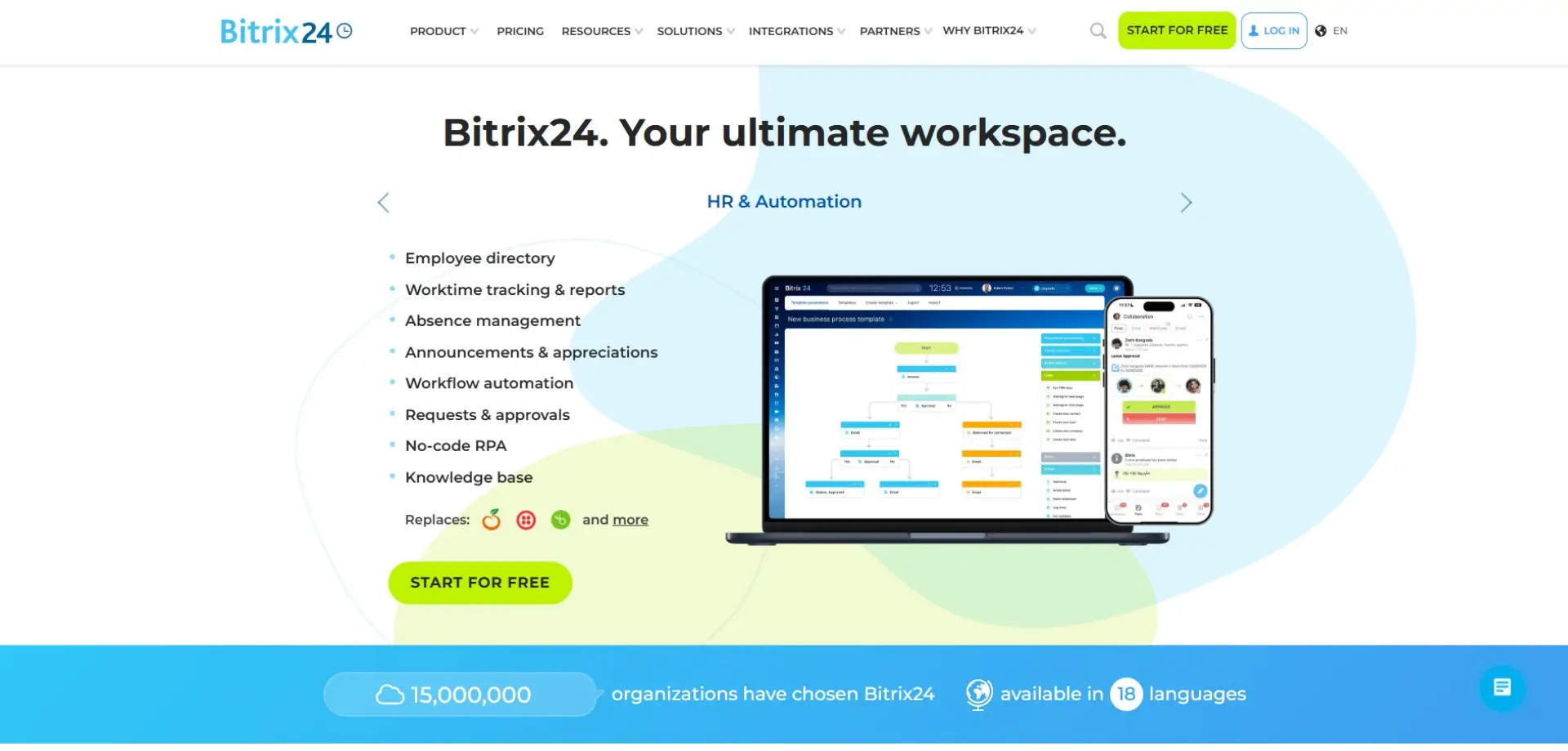 Bitrix24 Bitrix24 homepage