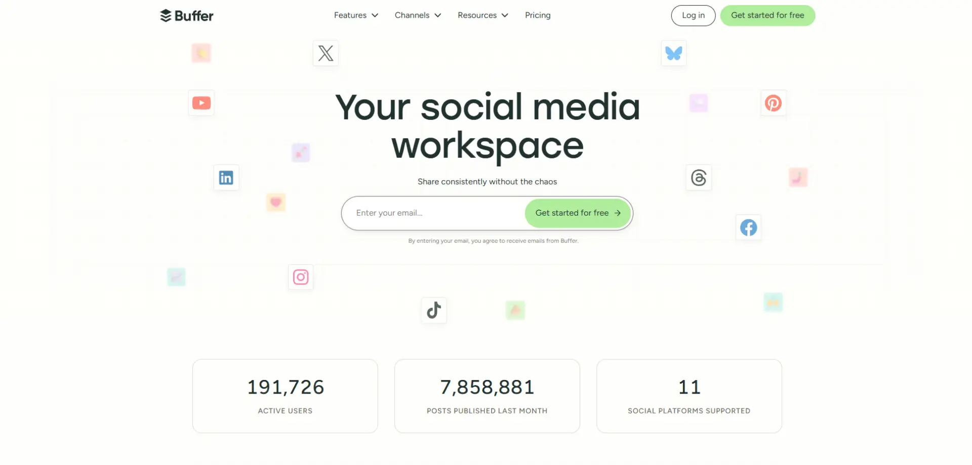 Buffer Buffer homepage
