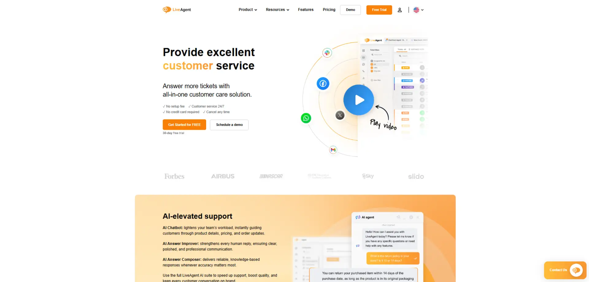 LiveAgent LiveAgent homepage