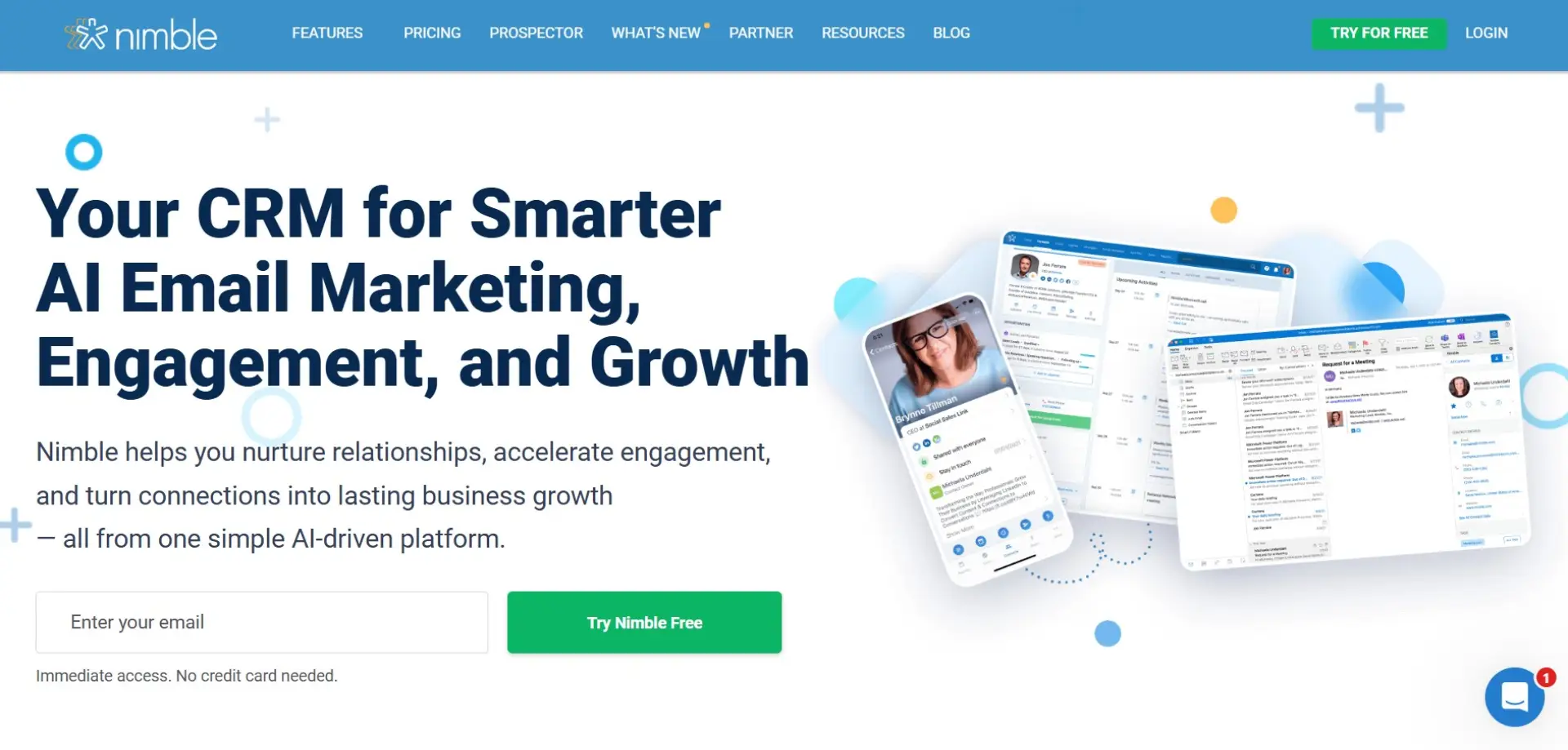 Nimble Nimble homepage