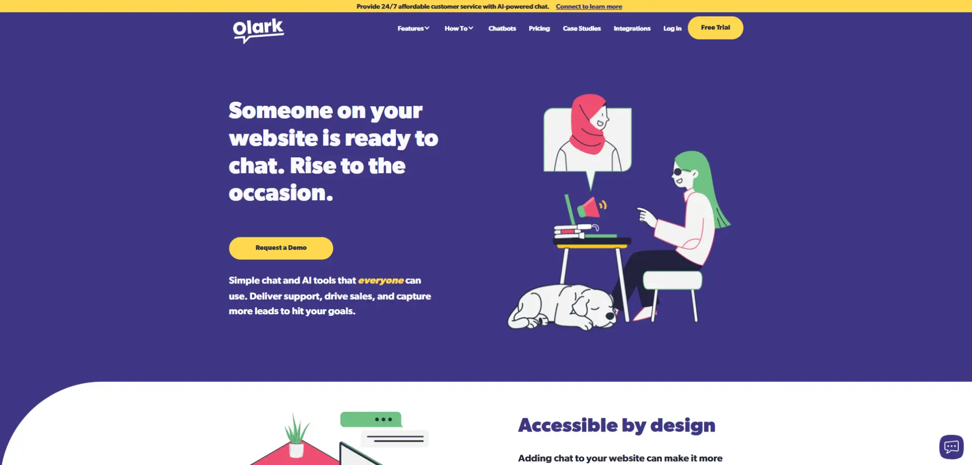 Olark Olark homepage