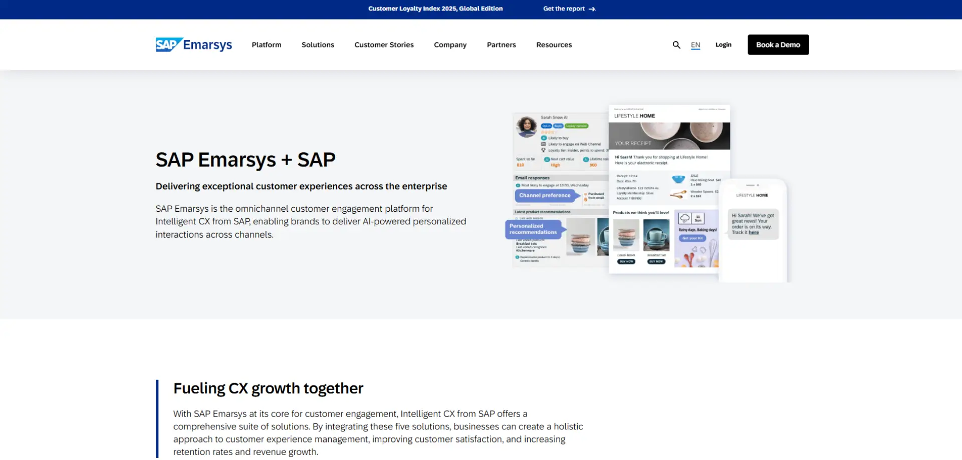 SAP Emarsys SAP Emarsys homepage