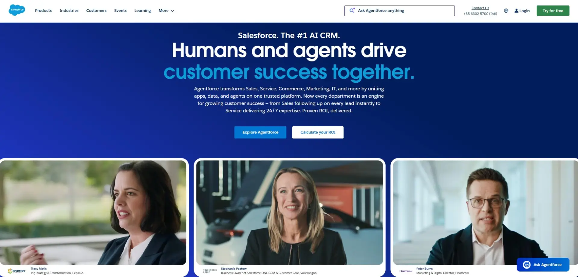 Salesforce Salesforce homepage