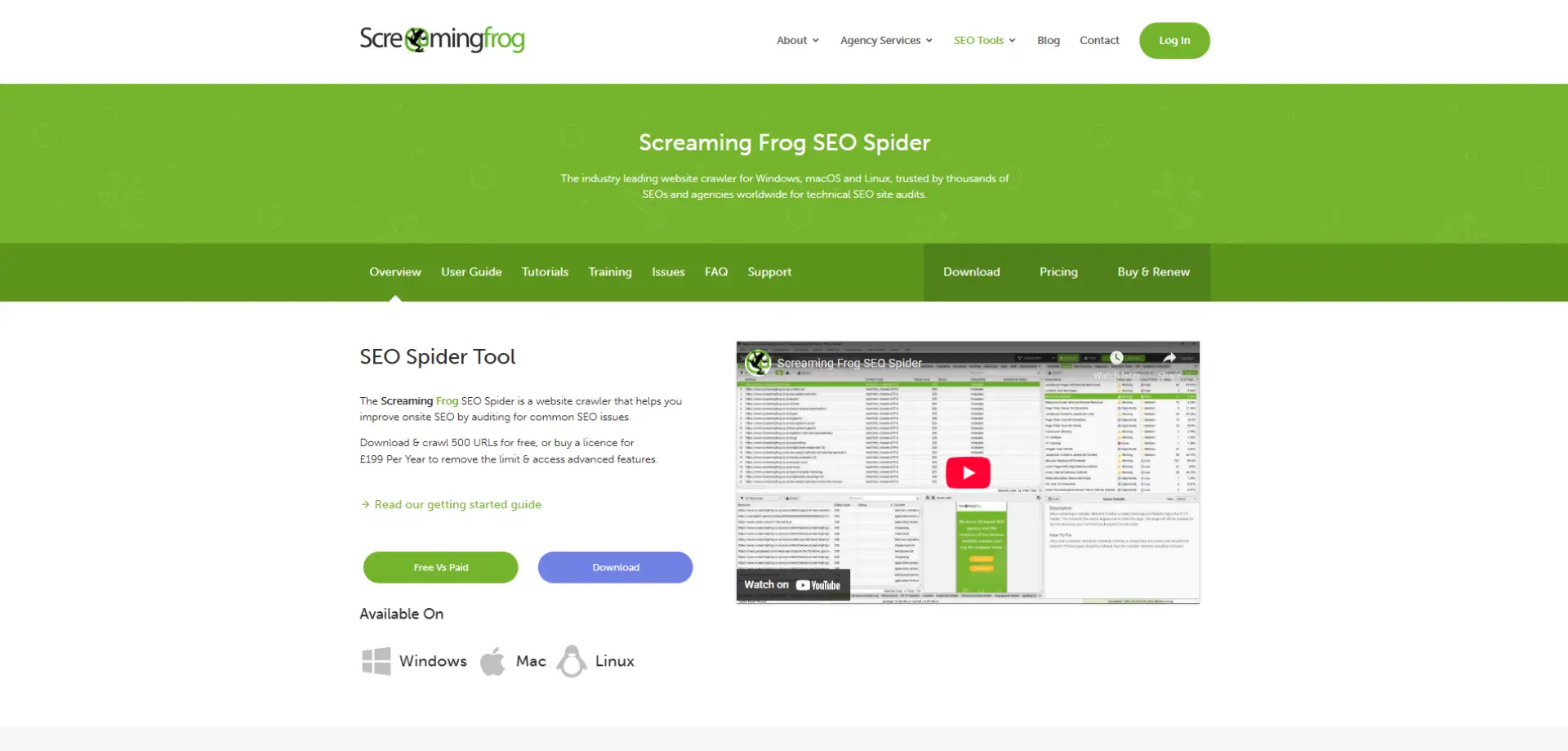 Screaming Frog SEO Spider Screaming Frog SEO Spider homepage