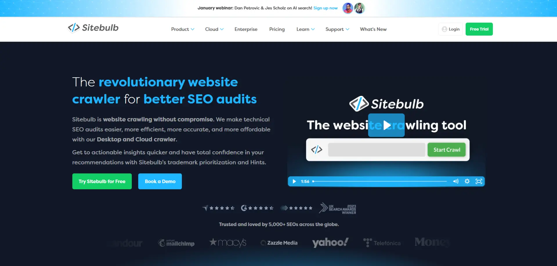 Sitebulb Sitebulb homepage