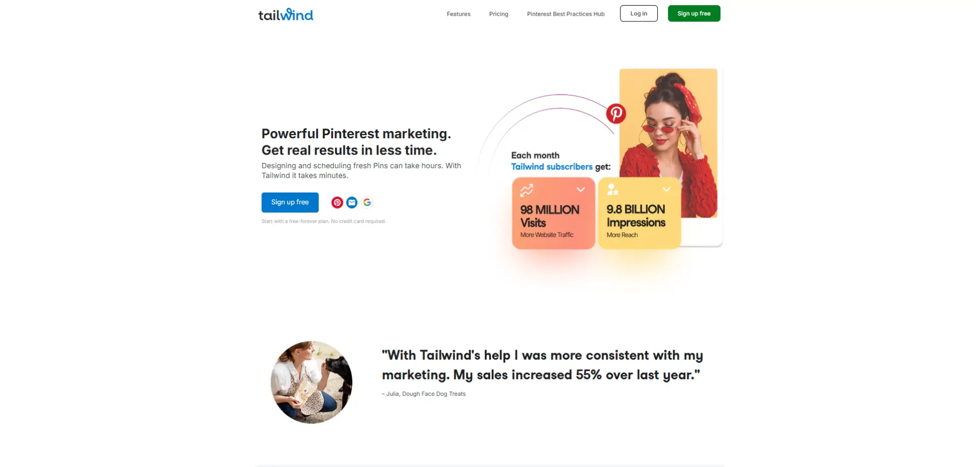 Tailwind Tailwind homepage