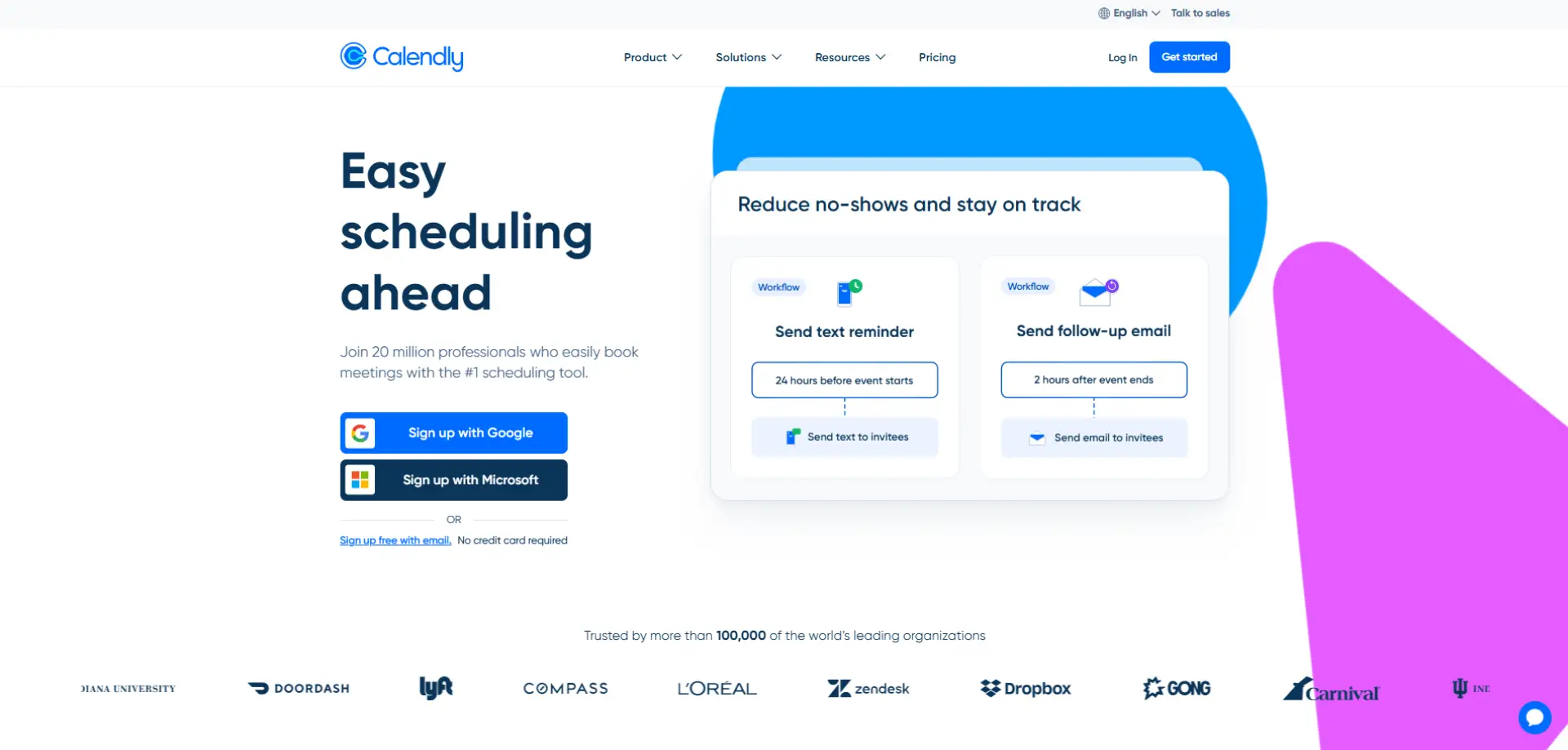 Calendly Calendly homepage