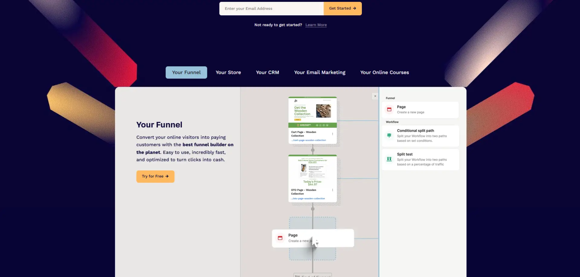 ClickFunnels ClickFunnels homepage