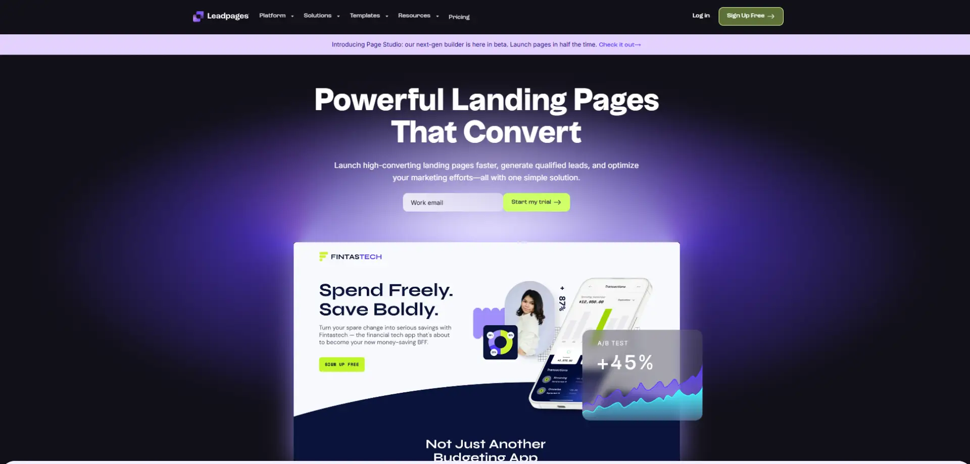 Leadpages Leadpages homepage