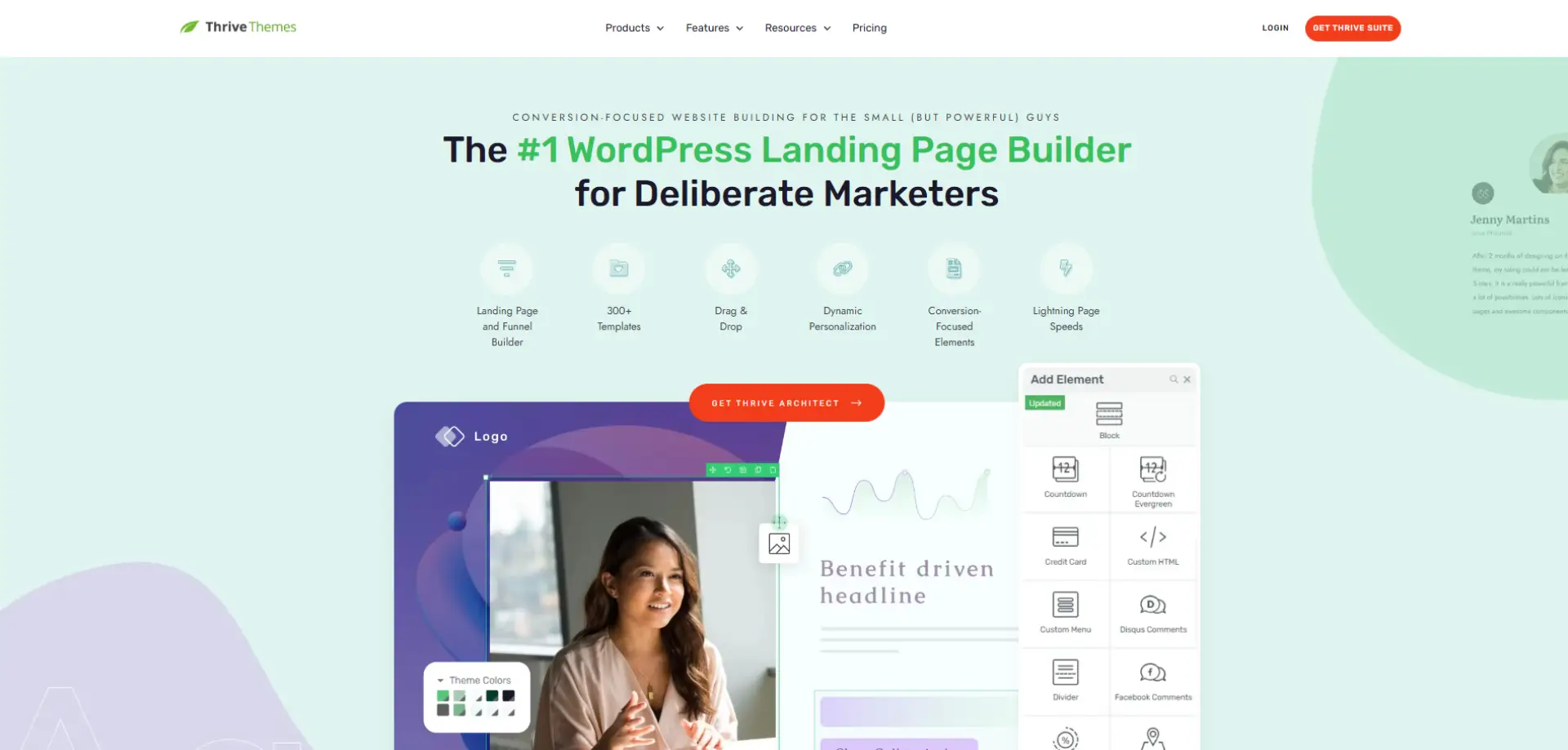 Thrive Architect Thrive Architect homepage
