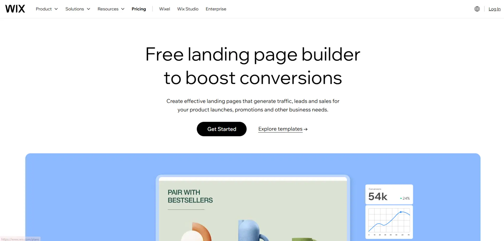 Wix (Landing Pages) Wix (Landing Pages) homepage