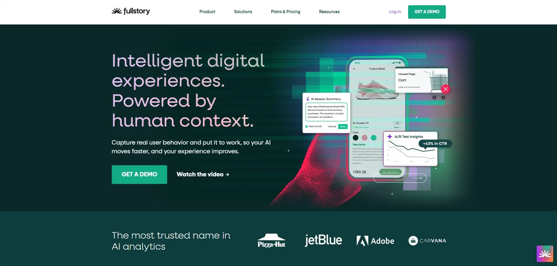 FullStory FullStory homepage