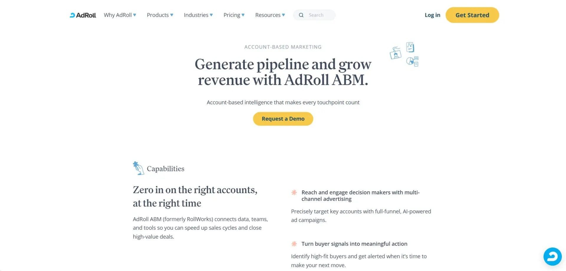 RollWorks (AdRoll) RollWorks homepage