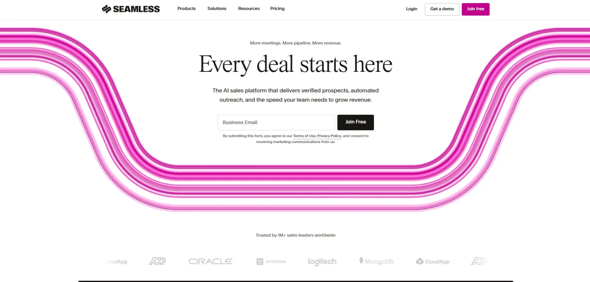 Seamless Seamless homepage