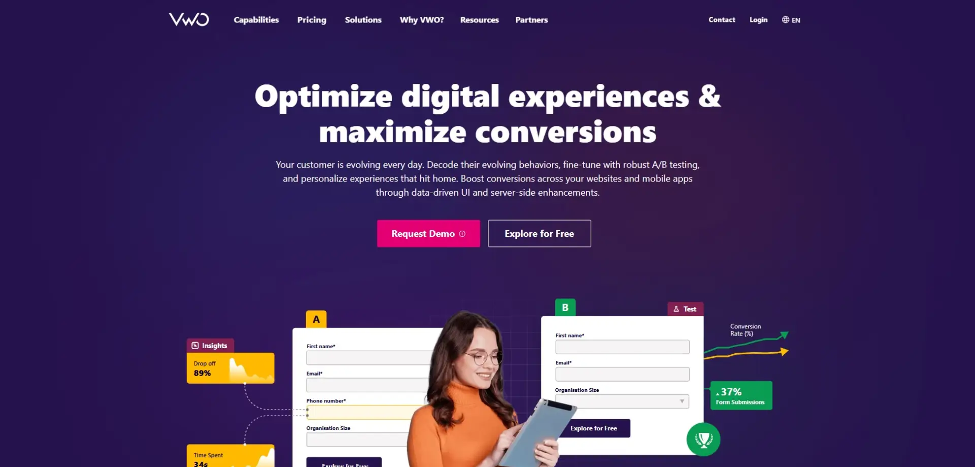 VWO VWO homepage