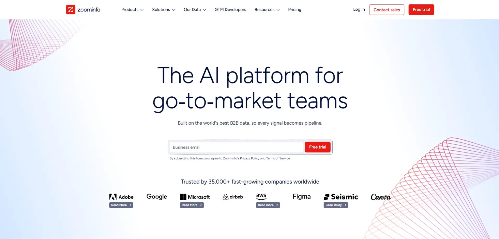 ZoomInfo ZoomInfo homepage