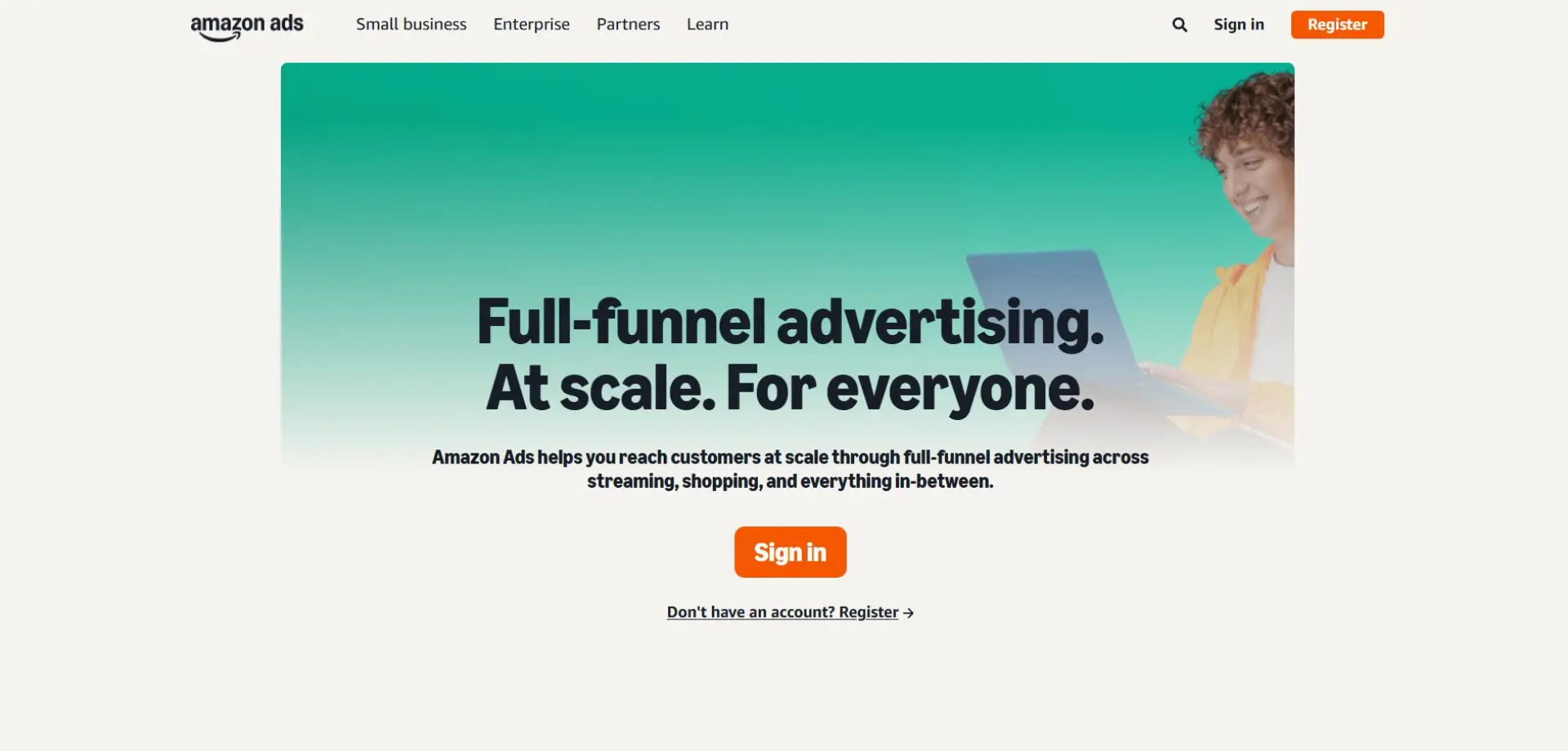 Amazon Ads Amazon Ads homepage