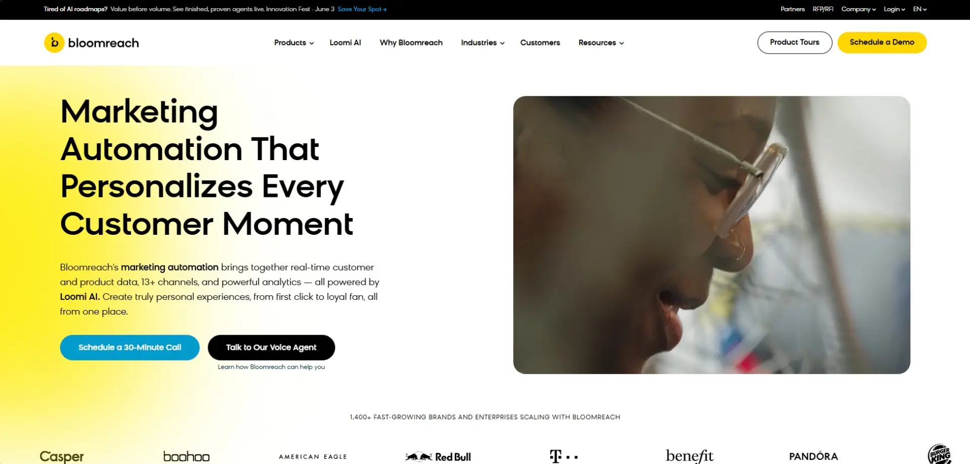 Bloomreach Bloomreach homepage