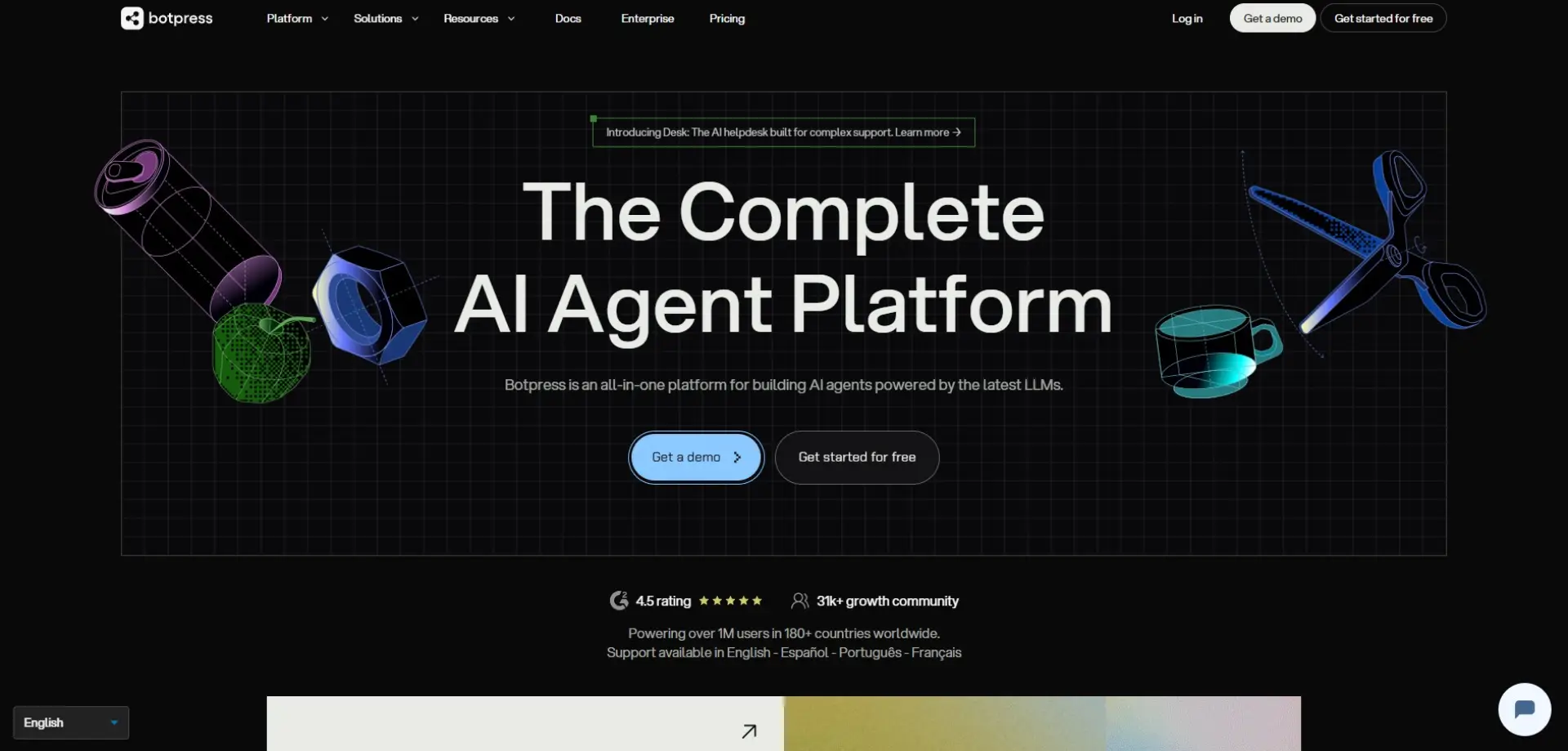 Botpress Botpress homepage