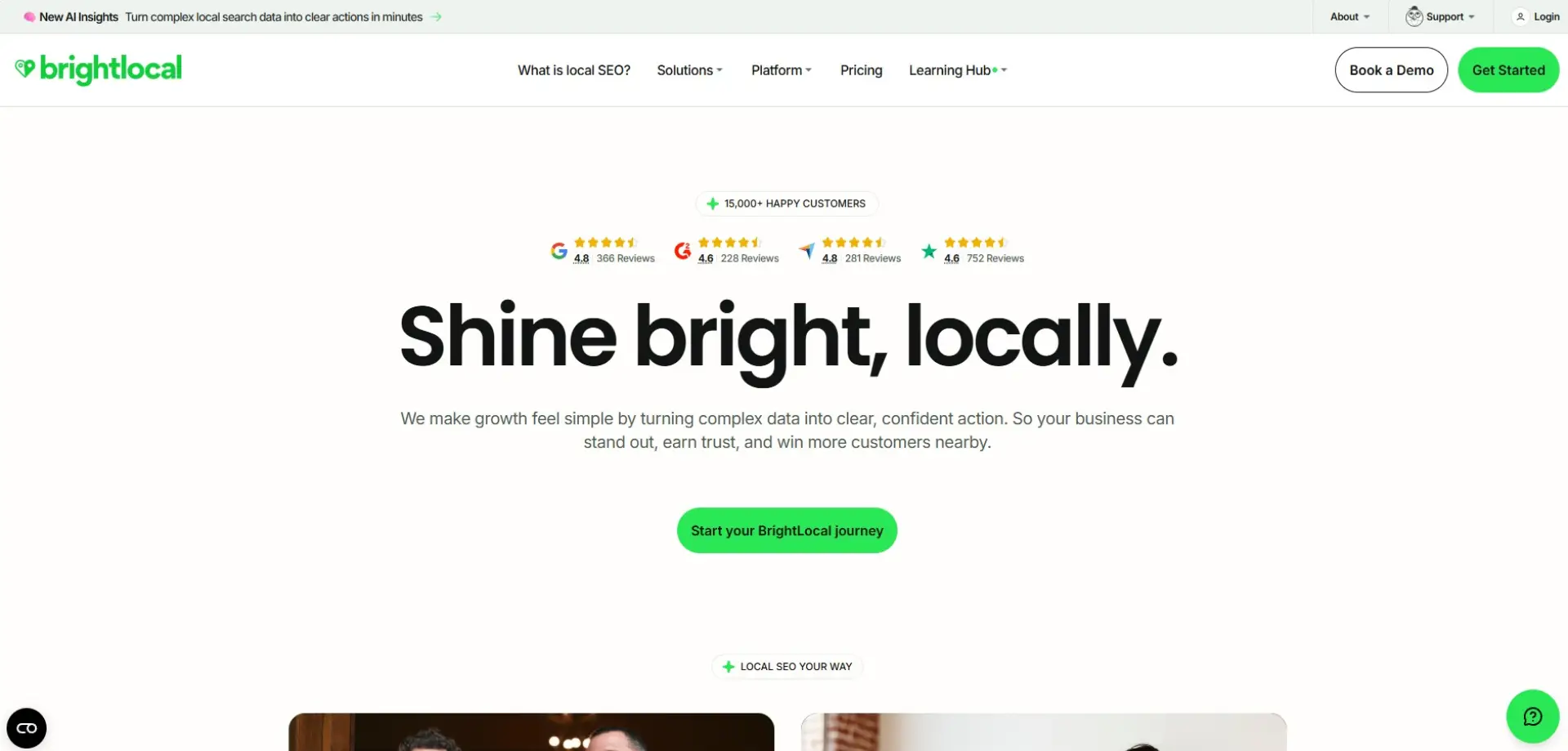 BrightLocal BrightLocal homepage