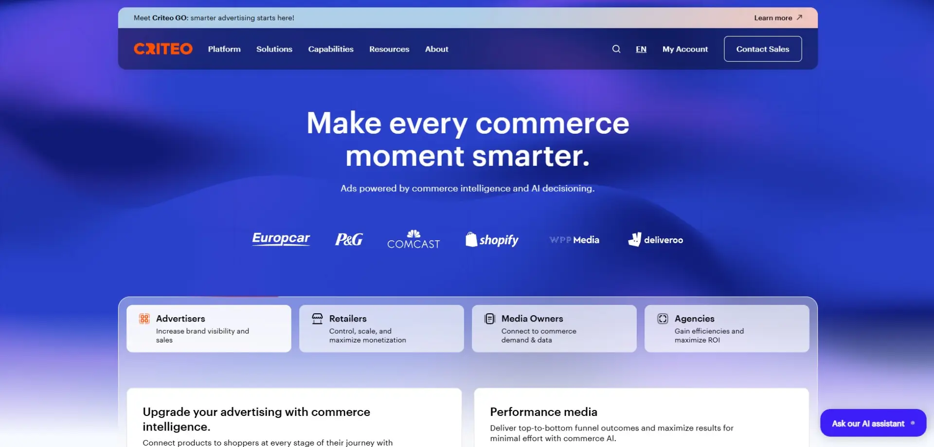 Criteo Criteo homepage