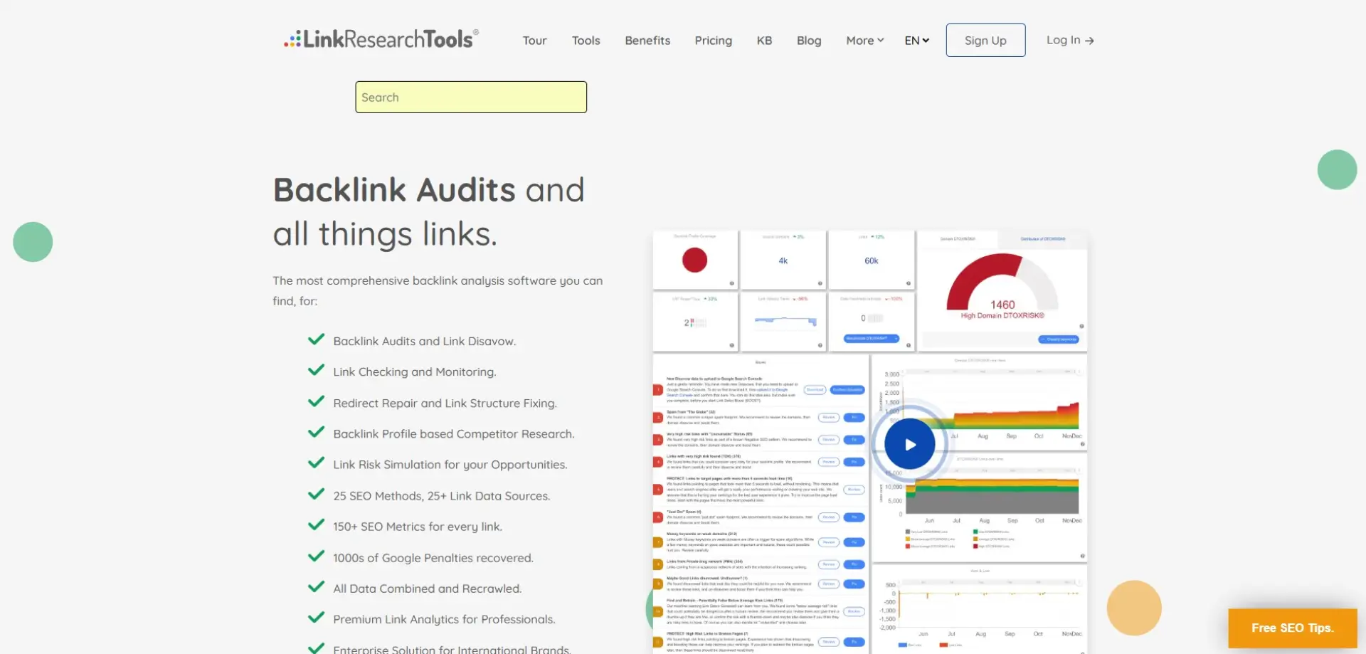LinkResearchTools LinkResearchTools homepage