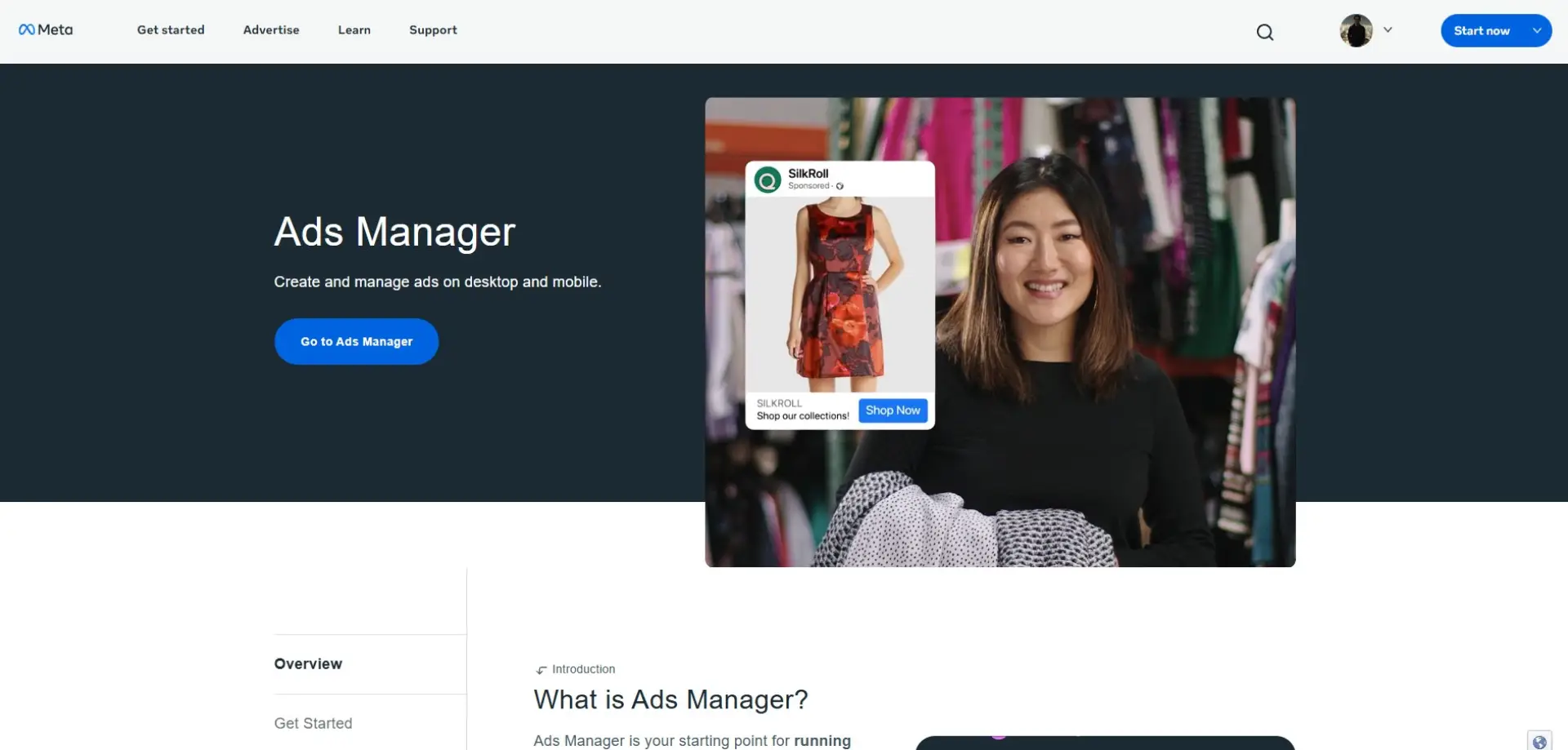 Meta Ads Manager Meta Ads Manager homepage