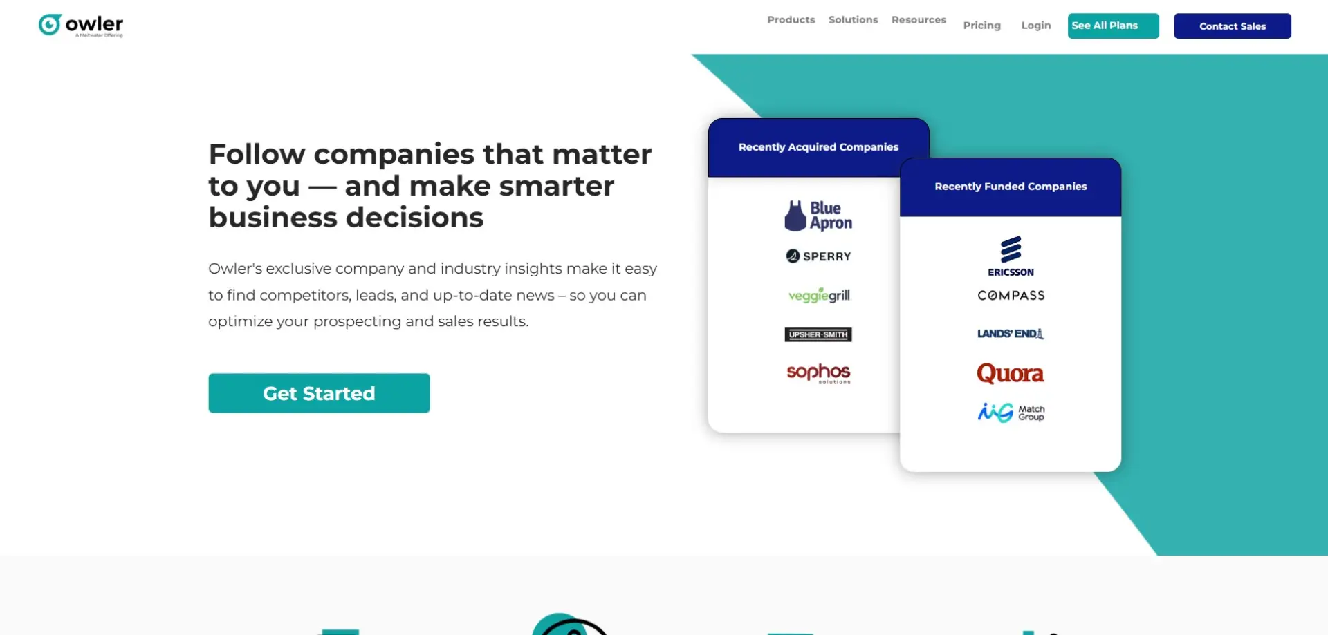 Owler Owler homepage