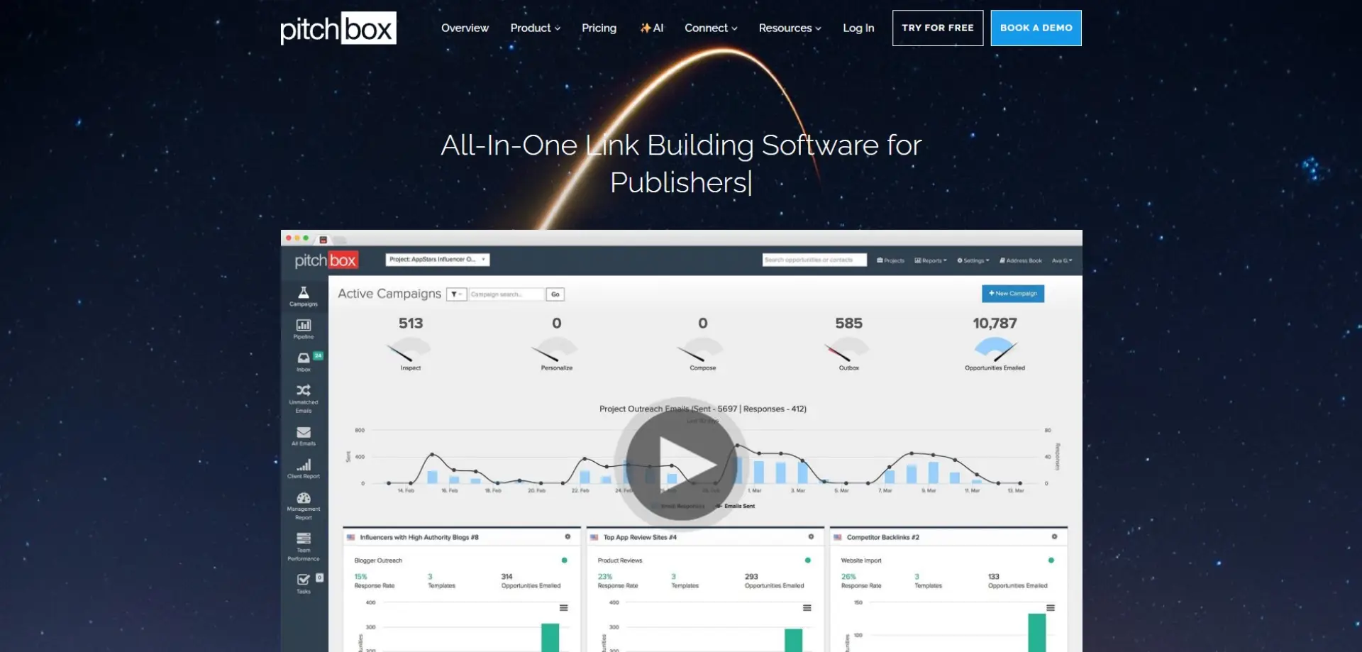 Pitchbox Pitchbox homepage