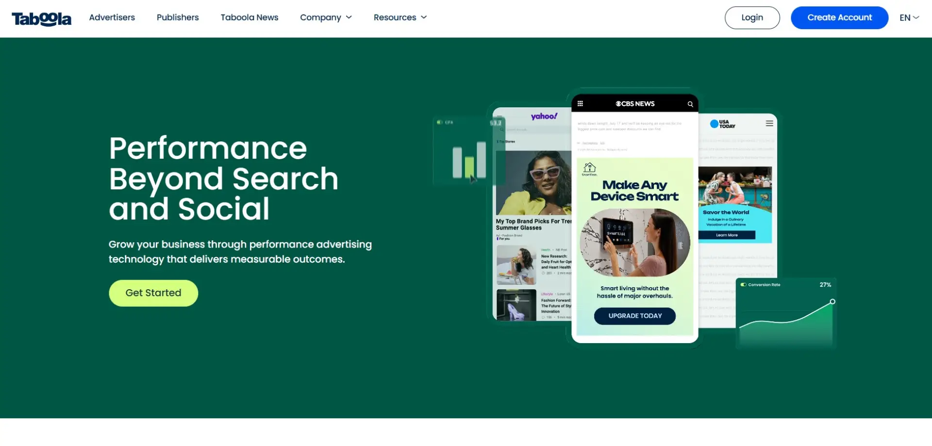 Taboola Taboola homepage