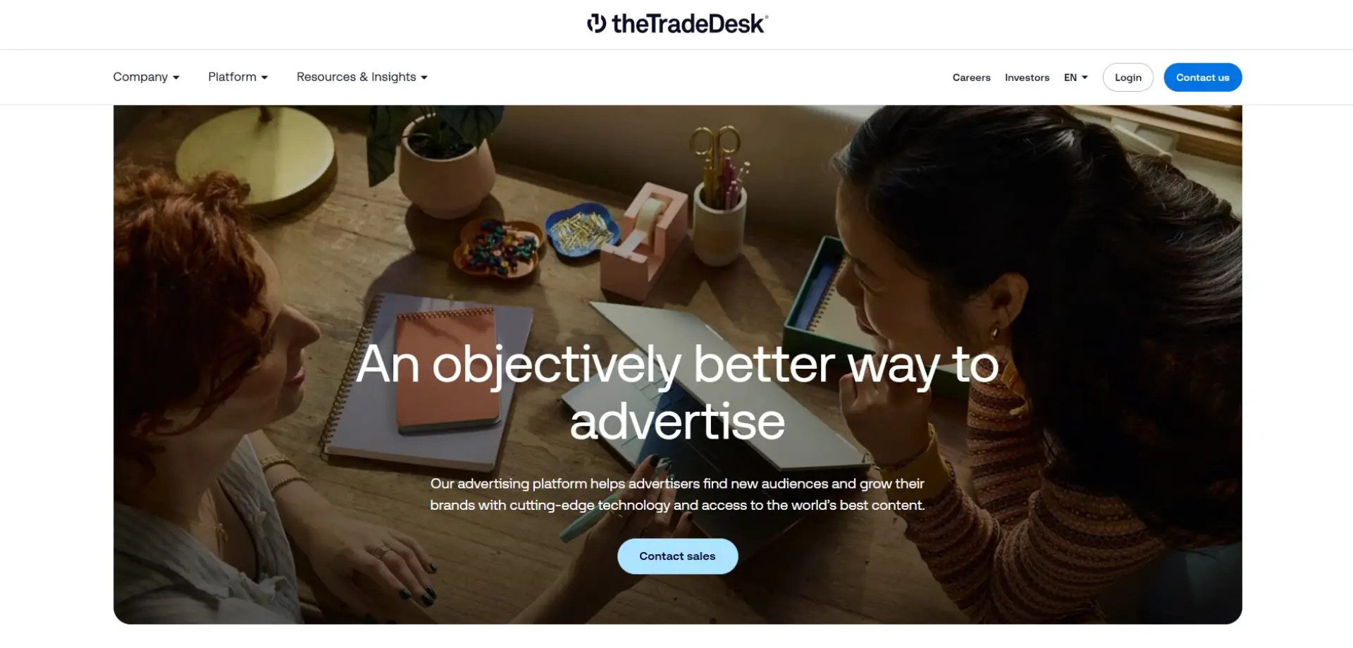 The Trade Desk The Trade Desk homepage