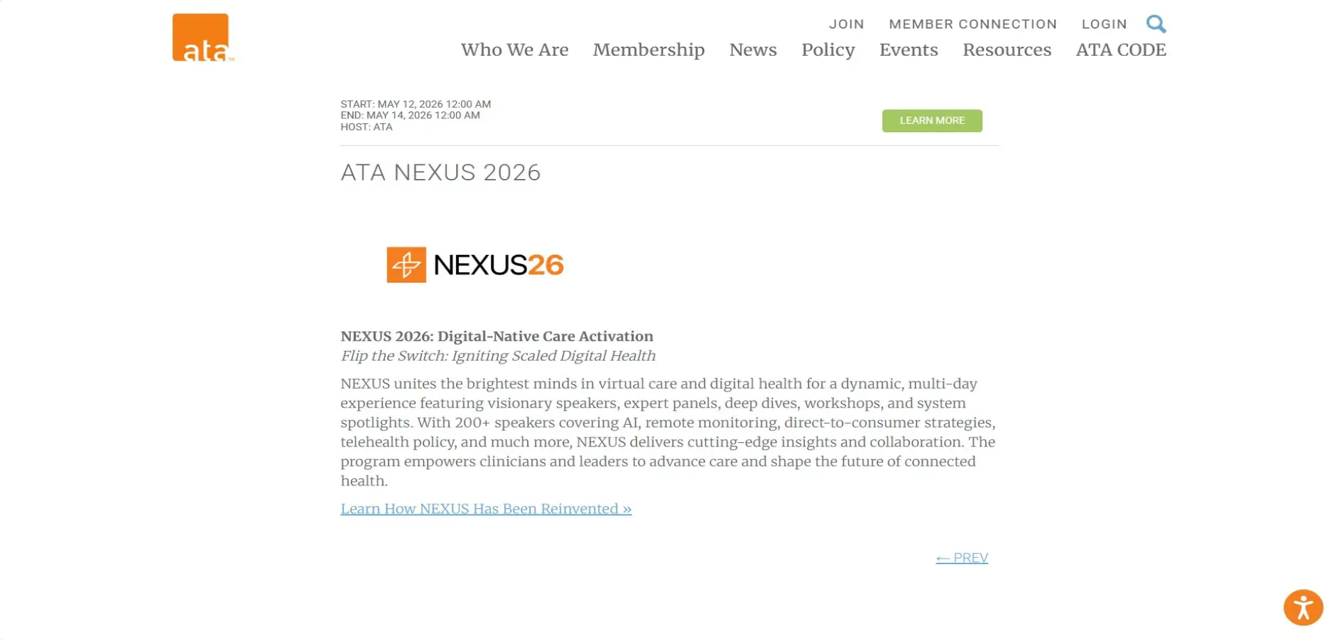 ATA Nexus (American Telemedicine Association) ATA Nexus (American Telemedicine Association)