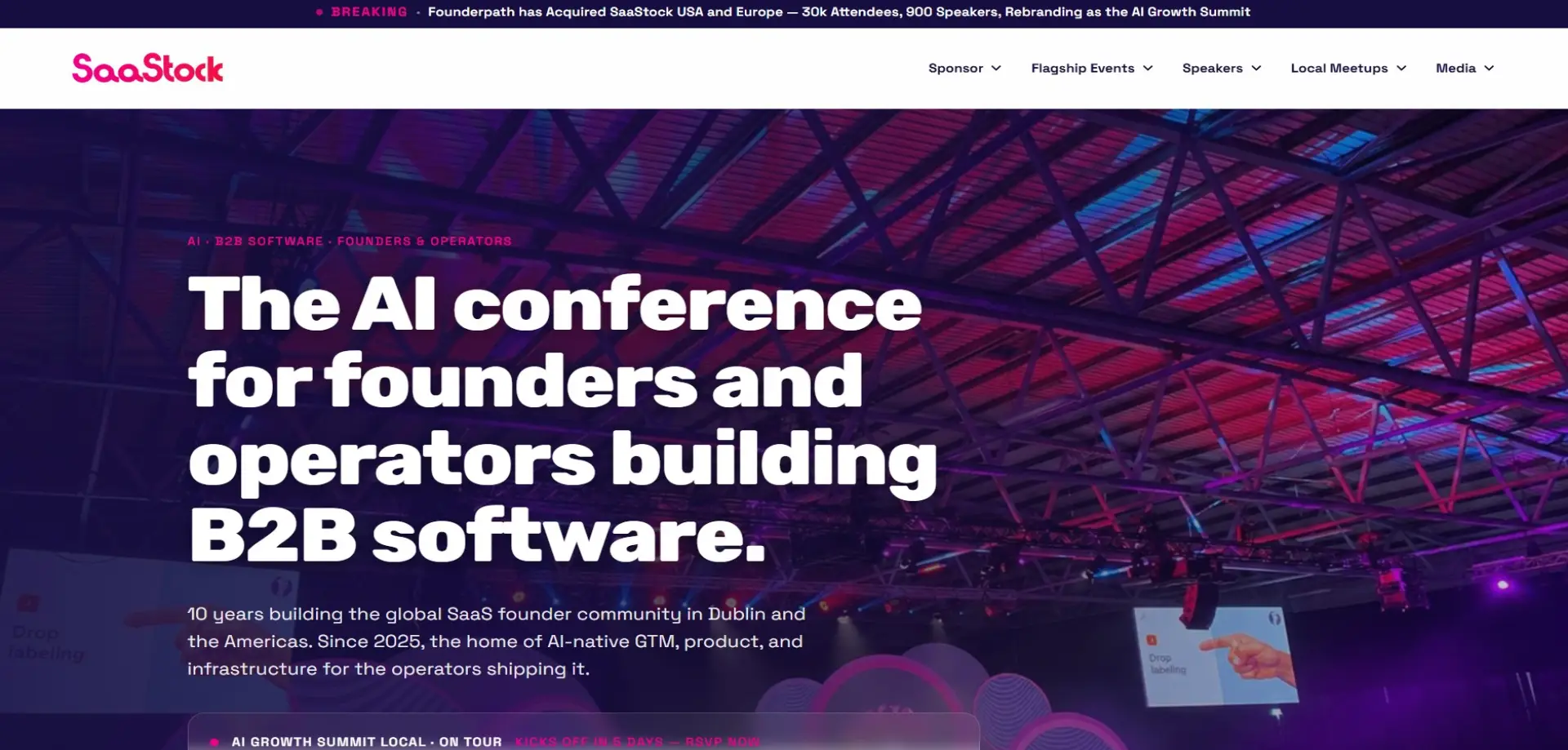 SaaStock SaaStock homepage