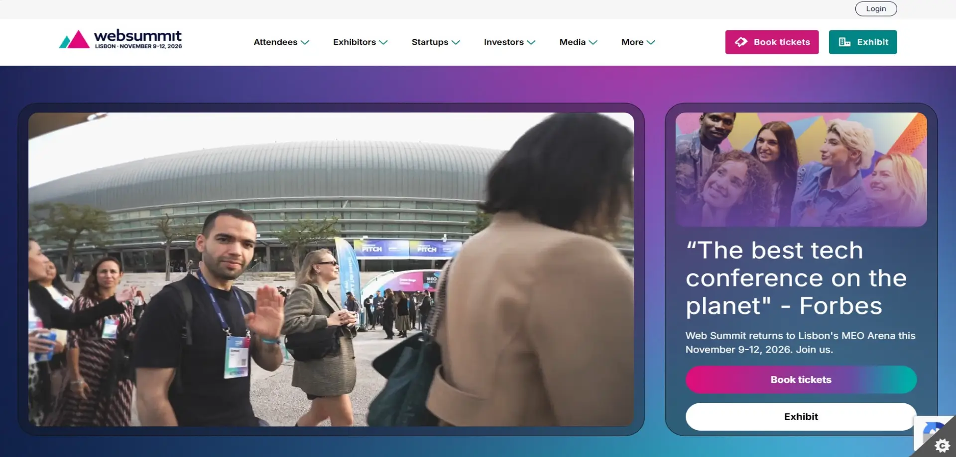 Web Summit Web Summit homepage